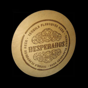 Gravur auf Holz - Emblem Desperados